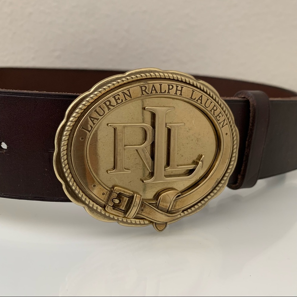 Men’s Ralph Lauren genuine leather brown belt 🌿